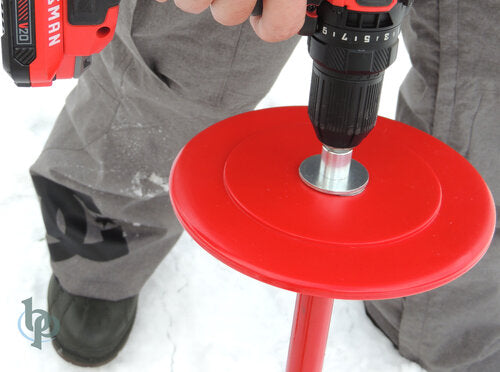 ICE FISHING AUGER Stopper Disc for use w/Drill & Adapter on Augers