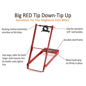 "BIG RED" ICE FISHING TIP DOWN-TIP UP